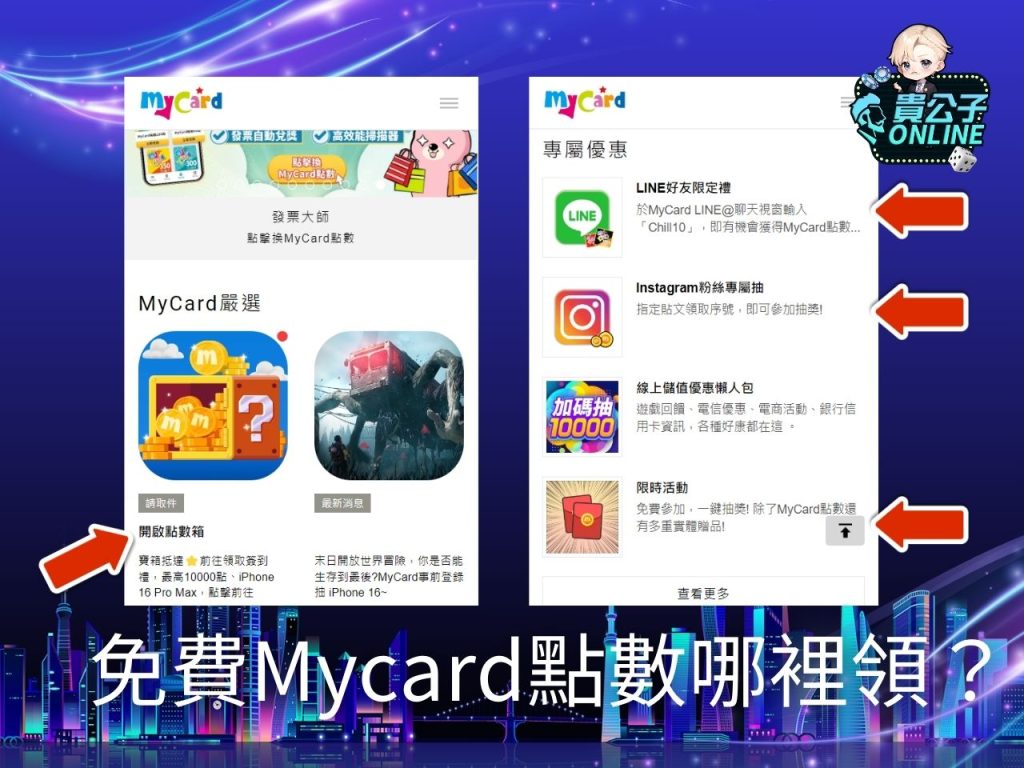 貴公子online Apple pay 貴公子online Mycard 貴公子online信用卡